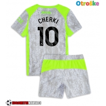 Otroške Nogometnih dresov Manchester City Rayan Cherki #10 Tretji 2025-26 Kratki rokavi (+ hlače)